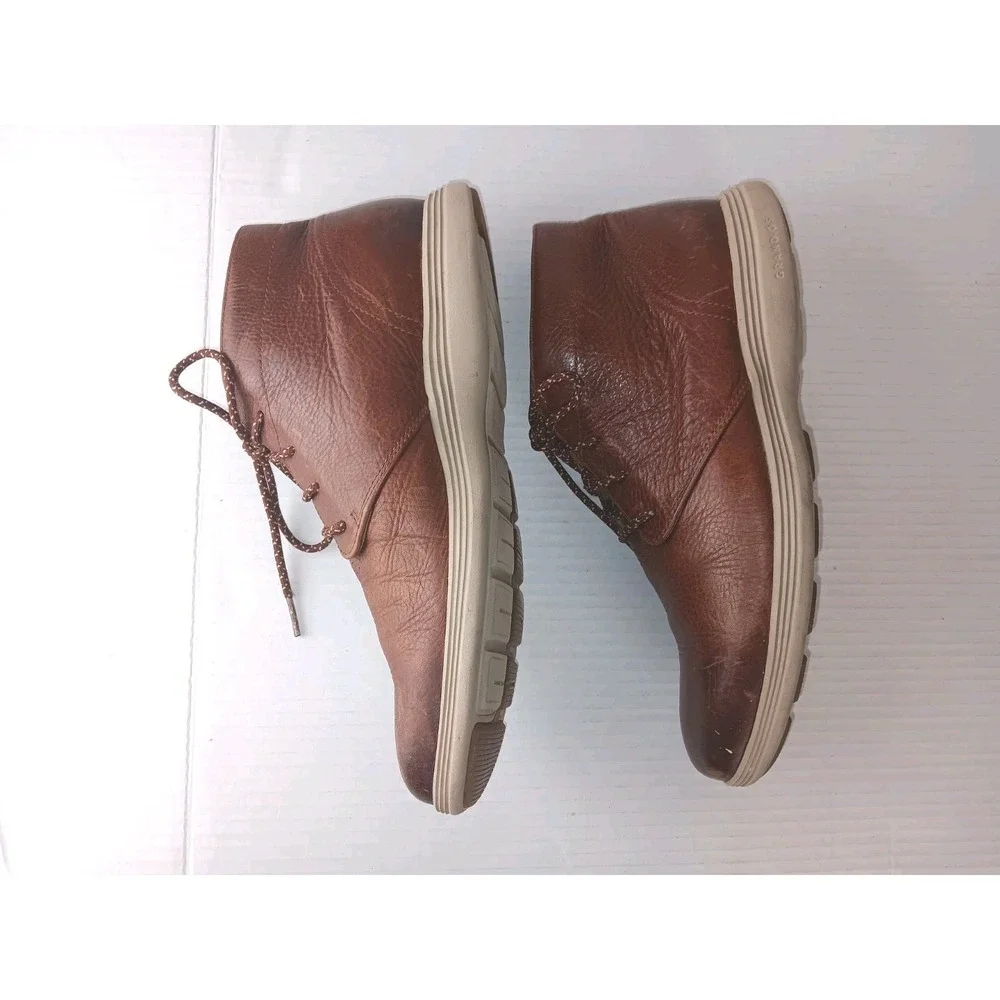 Cole Haan Grand Tour Chukka Men's Size 9.5 M Leather Brown Boots C25564